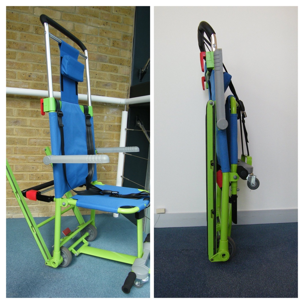 Chaise d'évacuation Excel par escalier pour handicapés, pmr